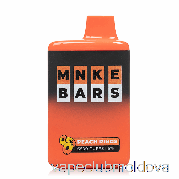Vape Pod Kit Mnke Bars 6500 De Inele De Piersici De Unică Folosință